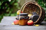 jam, apple jam, apples, harvest, garden, fruits, nature, orchard, fruit basket, homemade jam, preserve
